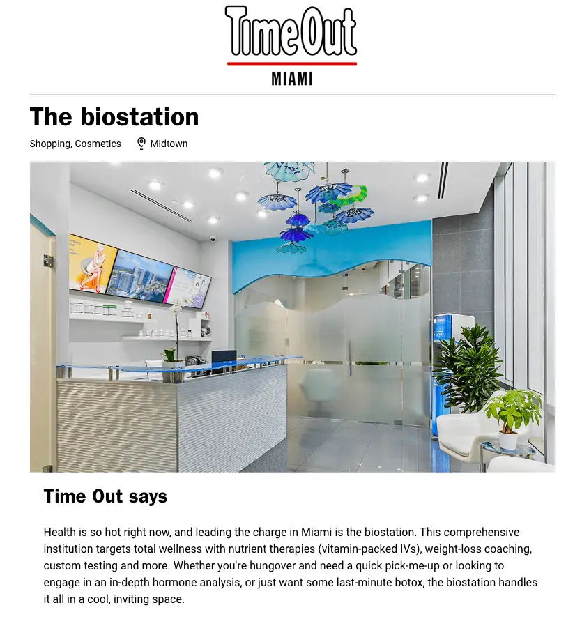 Featured by Time Out | the biostation